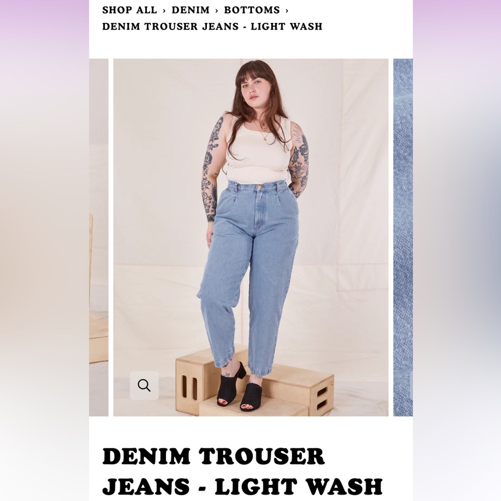 Big Bud Press Denim Trousers - Petite